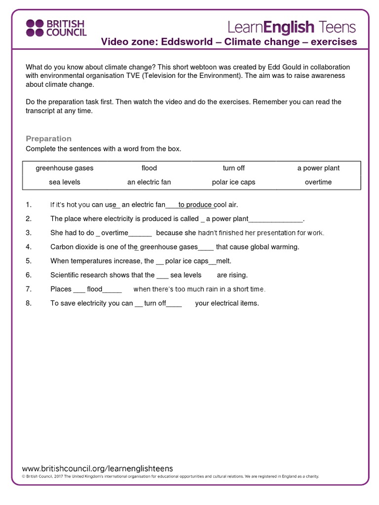 Eddsworld Climate Change Altamirano Pdf Climate Change Climate