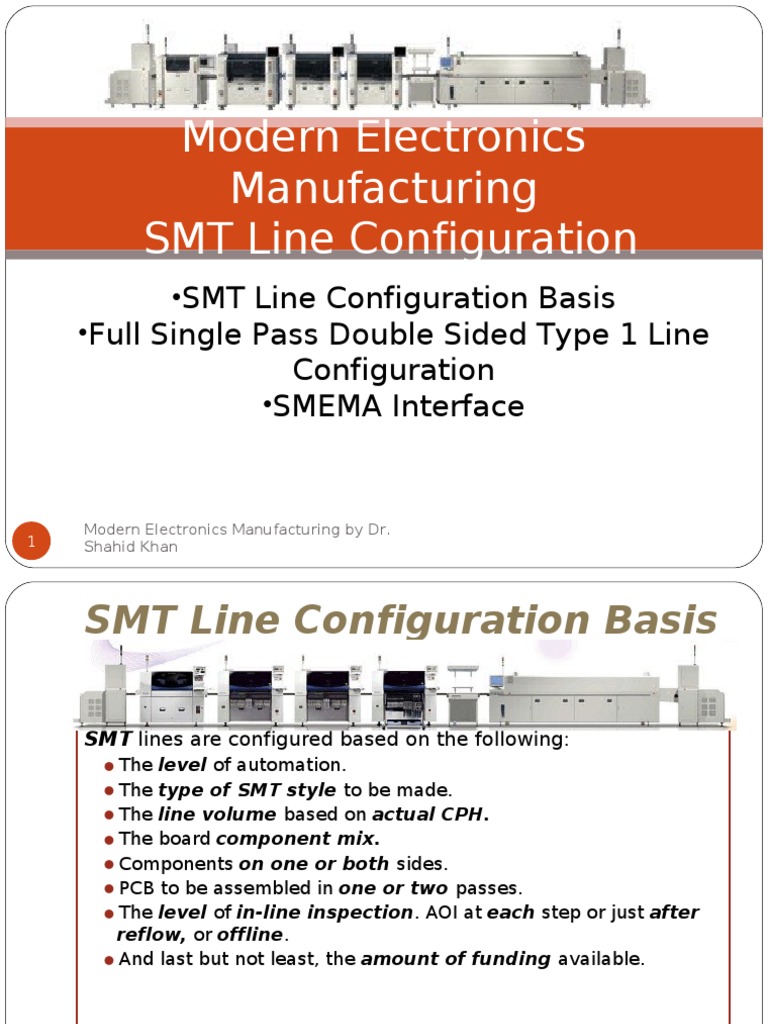 Lecture SMEMA SMT Conveyors Student Version PDF Electrical