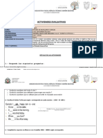 Ficha Evaluativa Ingles 3ero Bachillerato Ciencias Del 23 Al 28 de Enero 2023