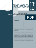 Fundamenta: Presupuesto Público 2004