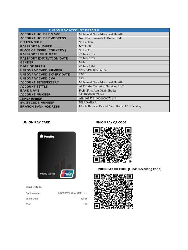 Union Pay CIS | PDF