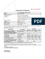 PT TBL Stockpile Analysis Certificate