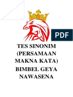 Tes Sinonim