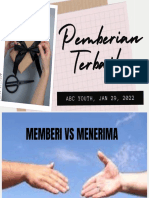 Pemberian Terbaik 29 Jan 2022