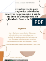 Plano de intervenção para promoção da saúde bucal e prevenção do tabagismo