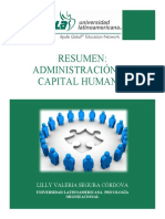 Resumen Administración de Capital Humano