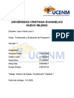 Evaluación de proyectos UCNM: Cuestionario Capítulo 1