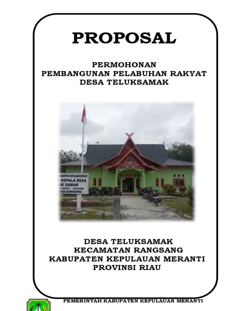 Proposal dermaga desa teluksamak gubernur prov riau th 2022 pdf