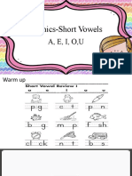 Thur - PPT - Phonics-Short Vowels