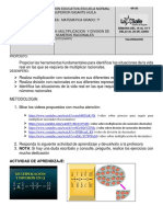 Guia # 9 Multiplicación de Racionales