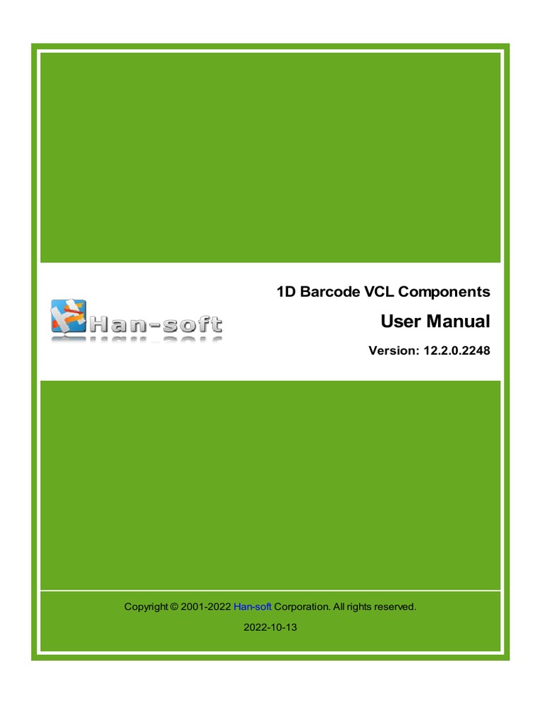 Manual | PDF | Barcode | Character Encoding