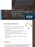 Geometric Design of Highways 1-Sight Distance-Solution