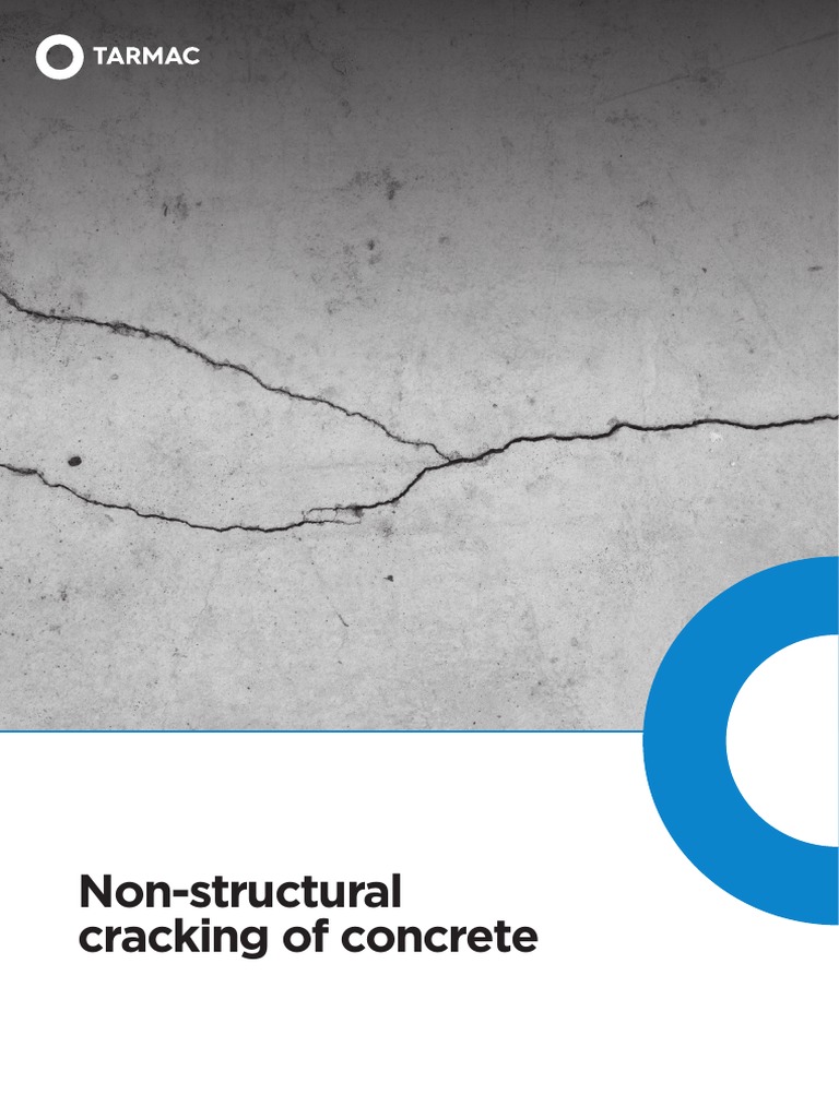 Non Structural Cracking of Concrete PDF Concrete Secondary Sector