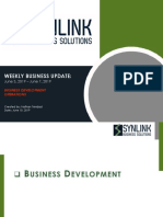 Weekly Business Update - Business Development - 060319-060719