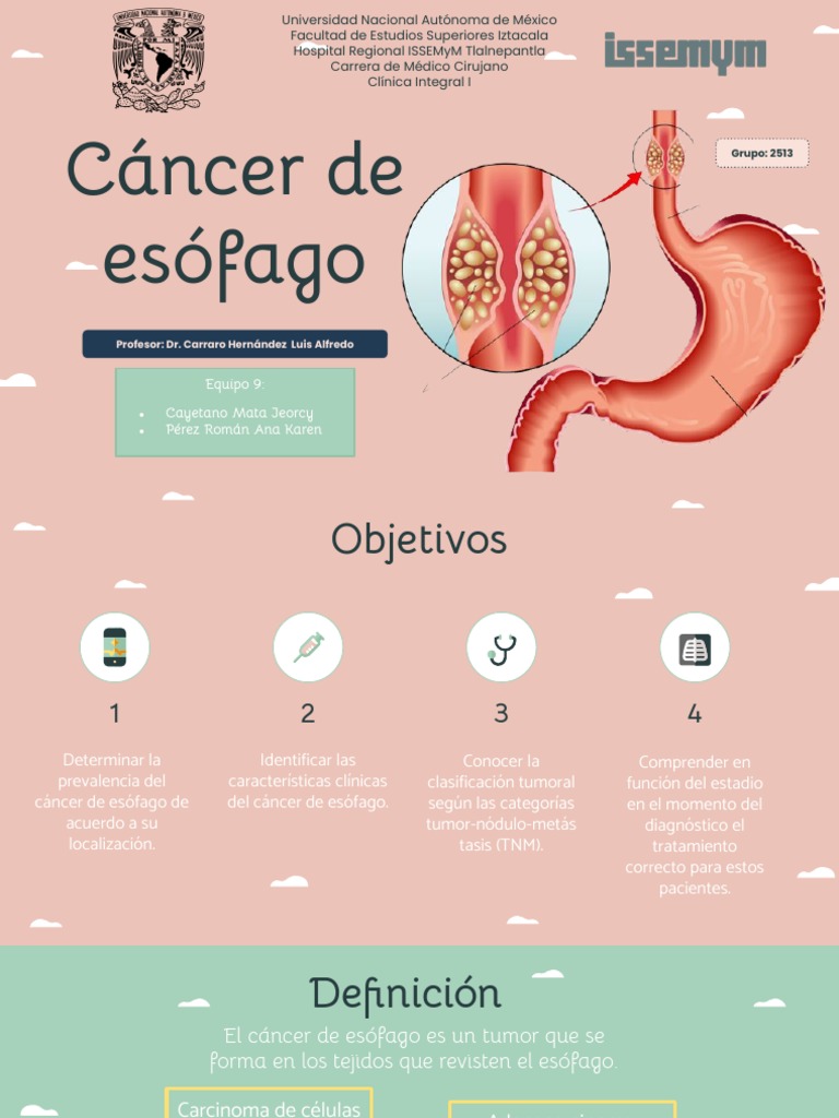 Cáncer de Esófago | PDF | Cáncer | Cáncer de esófago