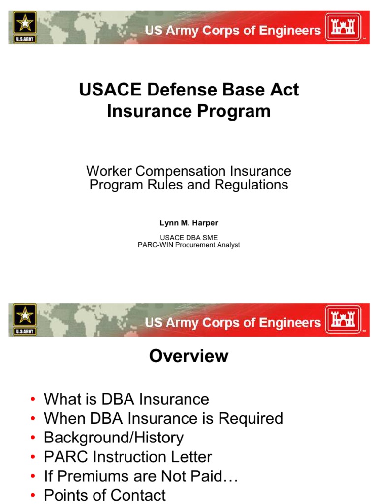 DBA Insurance Requirements for Contractors | PDF | Insurance | Service ...