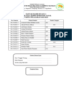 Daftar Hadir Ruang 1