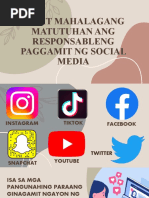 Bakit Mahalagang Matutuhan Ang Responsableng Paggamit NG Social