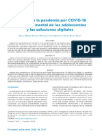 Impacto de La Pandemia Por COVID-19 en La Salud Mental de Los Adolescentes y Las Adicciones Digitales