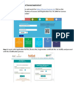 Click On The Green Box "Modification of License and Registration Fee: Rs.1000 For License Rs.100 For Registration"