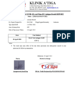 CORONA VIRUS (COVID-19) Real Time RT-Antigen Result REPORT: NMBR: 22562/KA3/SK/IV/2022