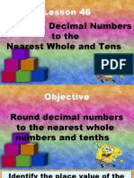 Lesson 46-Rounding Decimal Numbers To The Nearest Whole Number and Tenths - SVB