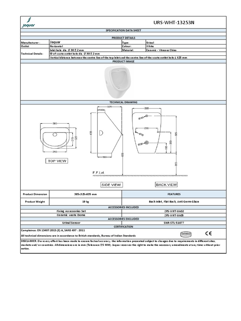 Urs WHT 13253N D PDF