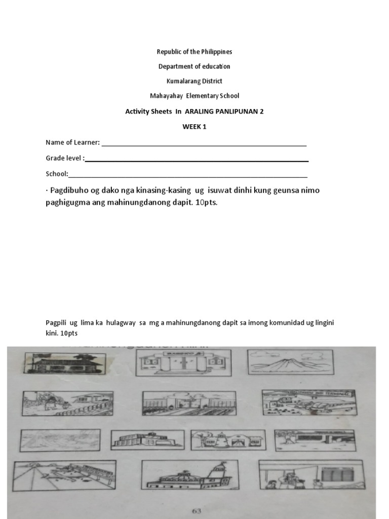 Activity Sheets Week 1 | PDF