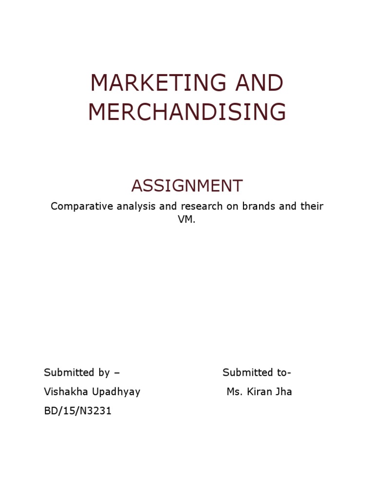 Marketing Submission 2 PDF Brand Retail