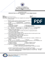 GRADE 12 PHILOSOPHY Diagnostic Test