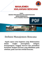 Managemen Penanggulangan Bencana