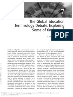 The Global Education Terminology Debate: Exploring Some of The Issues