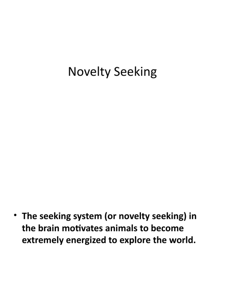 Novelty Seeking PDF