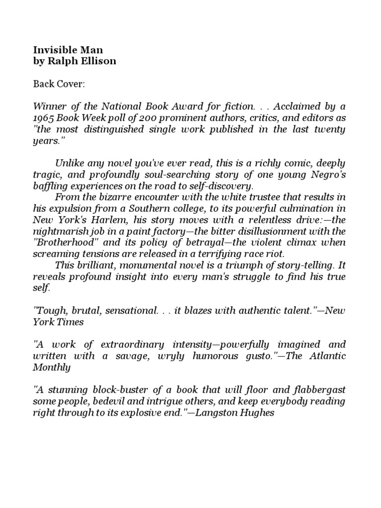Ralph Ellison - Invisible_man
