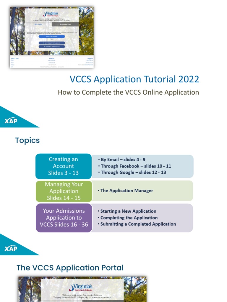 VCCS Application Tutorial PDF