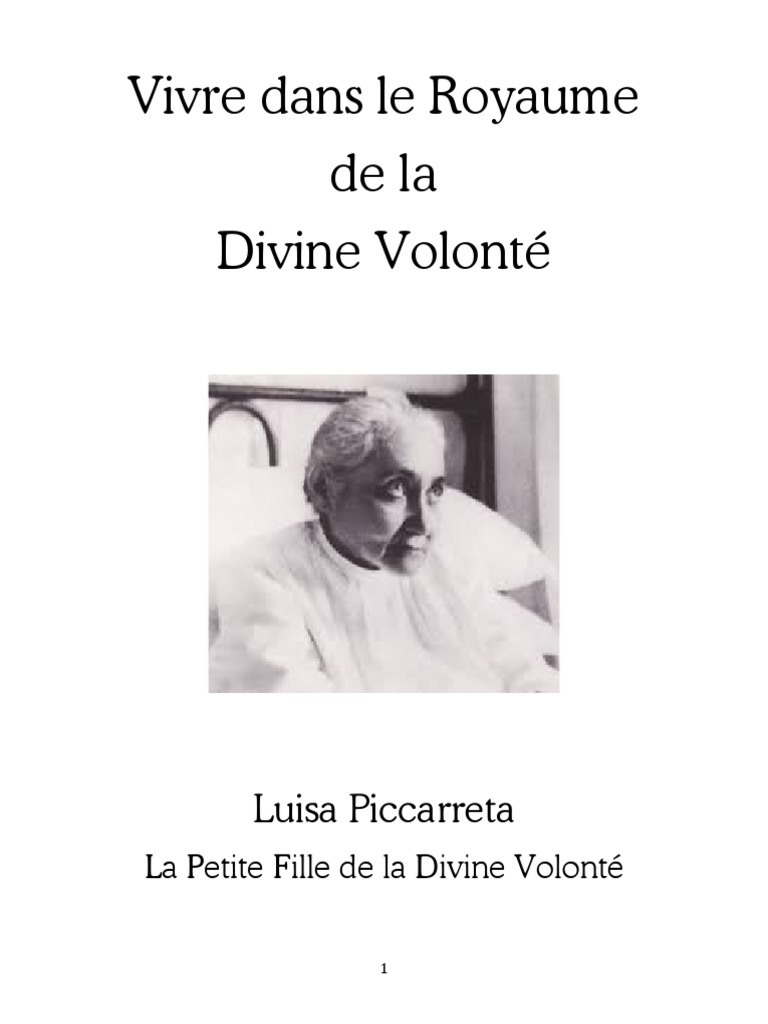 Vivre dans la Divine Volonté de Luisa | PDF | Jésus | Dieu