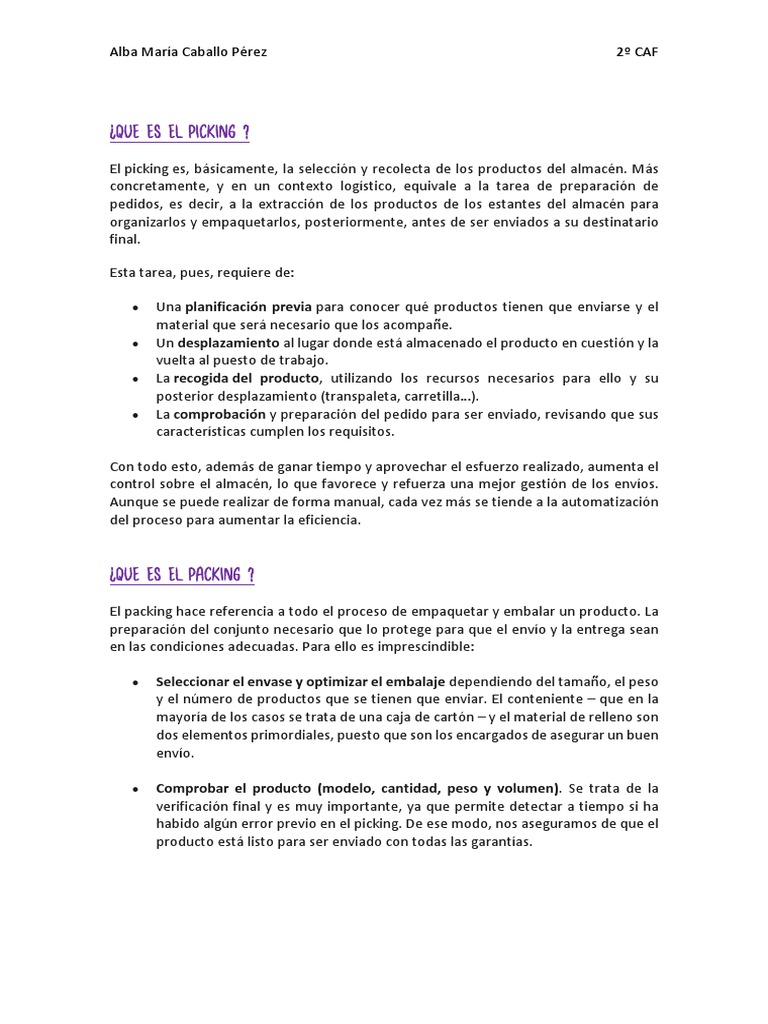 Picking | PDF | Informática