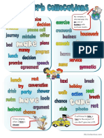 Collocations - MAKE, DO, HAVE, TAKE