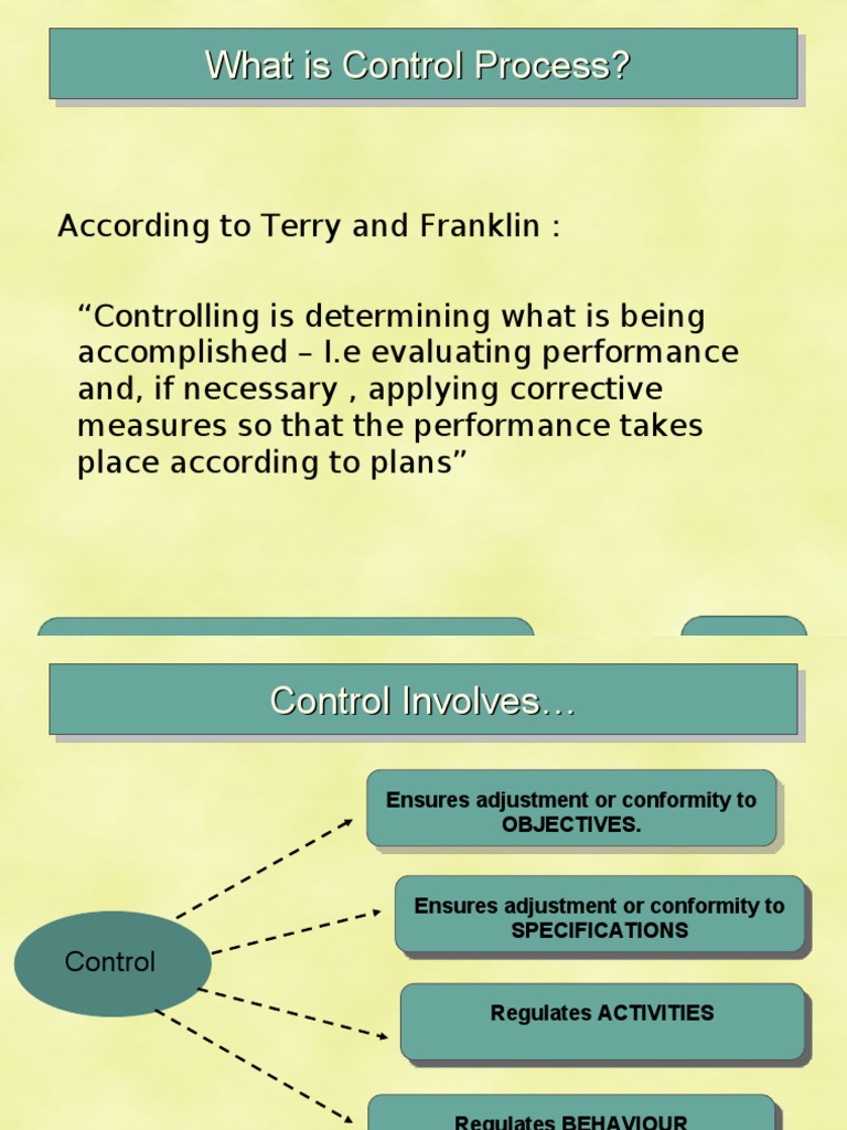 What Is Control Process? PDF Control System Strategic Planning