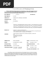 11.fumigation Certificate Example | PDF | Materials
