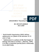 1.LSD II - Intro To Adolescence and Theoritical Perspective