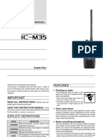 Manual Ususrio Radiotelefono Portátil ICOM iCM35