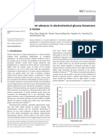 Recent Advances in Electrochemical Glucose Biosensors A Review.