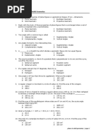 Plane and Solid Geometry Practice Problems