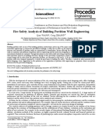 Fire Safety Analysis of Building Partition Wall en