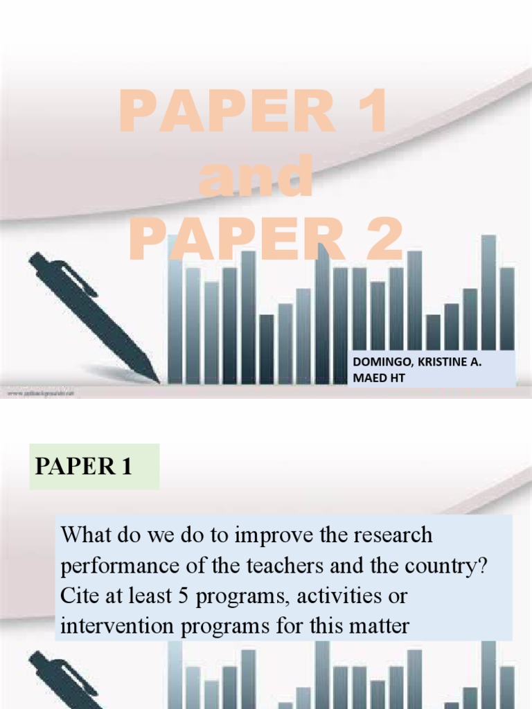 Paper 1 and Paper 2 PDF