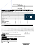 Evaluation Form