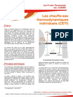 Fiche Technique Ademe Sur Chauffe Eau Thermodynamiques Individuels Ceti 2013