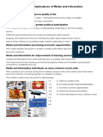 Quarter 2 - Module 3: Implications of Media and Information