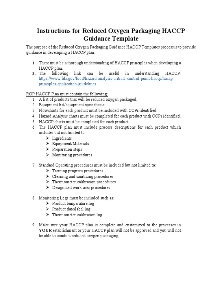 HACCP Plan Example | PDF | Refrigerator | Hazard Analysis And Critical ...